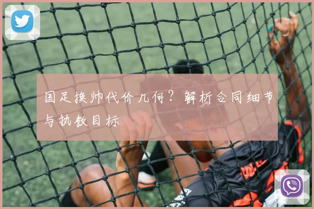 国足换帅代价几何?解析合同细节与执教目标